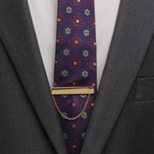 Load image into Gallery viewer, Stainless Steel Gold Chain Tie Clip