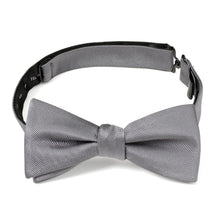Load image into Gallery viewer, Gray Silk Bow Pre-Tie