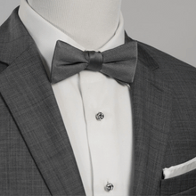Load image into Gallery viewer, Gray Silk Bow Pre-Tie