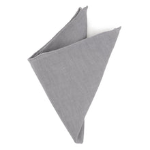 Load image into Gallery viewer, Gray Linen Pocket Square