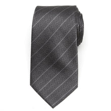 Load image into Gallery viewer, Woven Gray Stripe Men's Tie