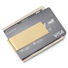 Load image into Gallery viewer, Stainless Steel Gold Engravable Money Clip