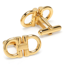 Load image into Gallery viewer, Horse Bit Gold Stainless Steel Cufflinks
