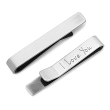 Load image into Gallery viewer, I Love You Hidden Message Tie Bar