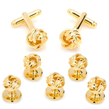Load image into Gallery viewer, Gold Knot 5-Stud Set