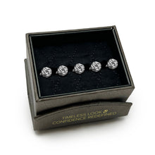 Load image into Gallery viewer, Silver Knot 5-Studs