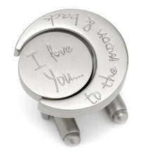 Load image into Gallery viewer, Love You to the Moon and Back Cufflinks