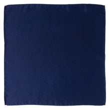 Load image into Gallery viewer, Navy Silk Pocket Square