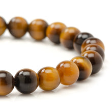Load image into Gallery viewer, Tigers Eye Beaded Bracelet with Magnetic Closure