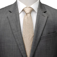 Load image into Gallery viewer, Champagne Paisley Men's Tie