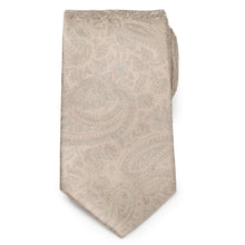 Load image into Gallery viewer, Champagne Paisley Men's Tie