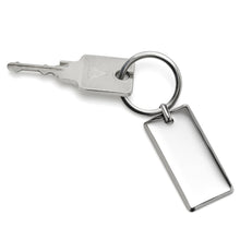 Load image into Gallery viewer, Rectangle Engravable Stainless Steel Key Chain