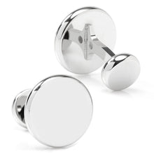 Load image into Gallery viewer, Stainless Steel Engravable Classic Round Cufflinks
