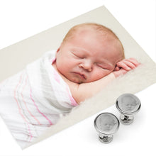 Load image into Gallery viewer, Stainless Steel Engravable Classic Round Cufflinks