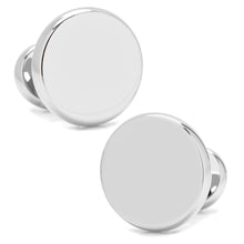 Load image into Gallery viewer, Stainless Steel Engravable Classic Round Cufflinks