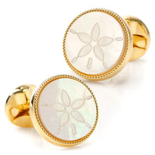 Load image into Gallery viewer, Sand Dollar Cufflinks