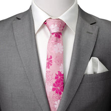 Load image into Gallery viewer, Pink Floral Men's Tie