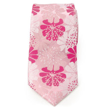 Load image into Gallery viewer, Pink Floral Men's Tie