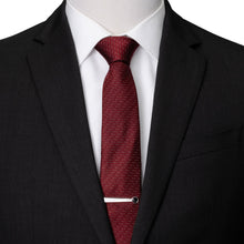 Load image into Gallery viewer, Silver and Onyx Tie Bar