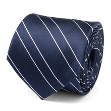 Load image into Gallery viewer, Classic Navy Stripe Men's Tie