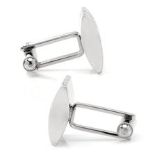 Load image into Gallery viewer, Stainless Steel Striped Lapis Cufflinks