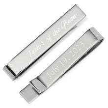 Load image into Gallery viewer, Wedding Title Engravable Tie Bar