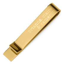 Load image into Gallery viewer, Best Dad Ever Gold Engravable Tie Bar