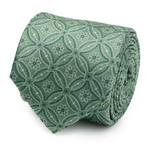Load image into Gallery viewer, Watercress Green Tiled Men's Tie