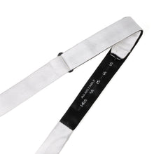 Load image into Gallery viewer, White Silk Self Bow Tie