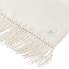 Load image into Gallery viewer, White Silk Tuxedo Scarf