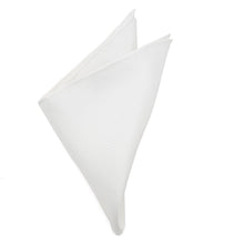Load image into Gallery viewer, White Silk Pocket Square