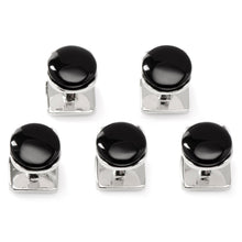 Load image into Gallery viewer, Sterling Silver Classic Formal Onyx 5-Stud Set