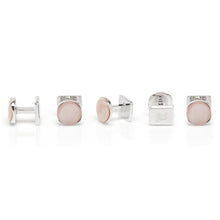 Load image into Gallery viewer, Sterling Silver Classic Formal Pink Mother of Pearl 5-Stud Set