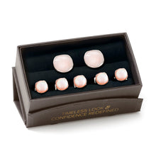 Load image into Gallery viewer, Sterling Silver Classic Formal Pink Mother of Pearl 5-Stud Set