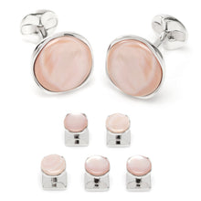 Load image into Gallery viewer, Sterling Silver Classic Formal Pink Mother of Pearl 5-Stud Set