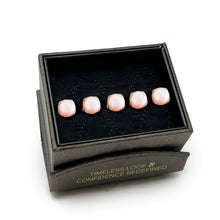 Load image into Gallery viewer, Sterling Silver Classic Formal Pink Mother of Pearl 5-Studs