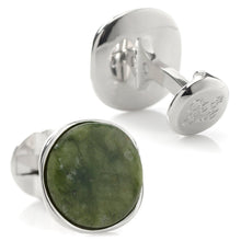 Load image into Gallery viewer, Seraphinite Stone Sterling Silver Cufflinks