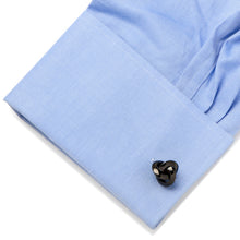 Load image into Gallery viewer, Sterling Silver Black Knot Cufflinks