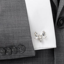 Load image into Gallery viewer, Antique Sterling Silver Moose Cufflinks