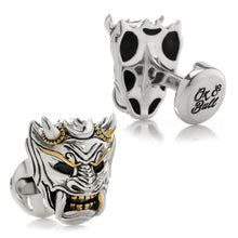 Load image into Gallery viewer, Samurai Mask Cufflinks