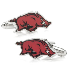 Load image into Gallery viewer, NCAA University of Arkansas Razorback Cufflinks
