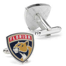 Load image into Gallery viewer, NHL Florida Panthers Shield Cufflinks