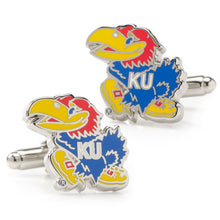 Load image into Gallery viewer, NCAA University of Kansas Jayhawks Cufflinks