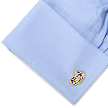 Load image into Gallery viewer, NCAA LSU Tiger's Eye Cufflinks