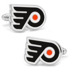 Load image into Gallery viewer, NHL Philadelphia Flyers Silver Cufflinks