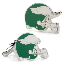 Load image into Gallery viewer, NFL Philadelphia Eagles Retro Helmet Cufflinks