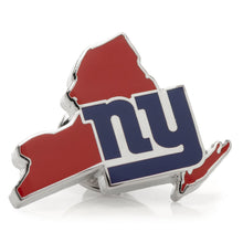 Load image into Gallery viewer, NFL New York Giants State Shaped Lapel Pin