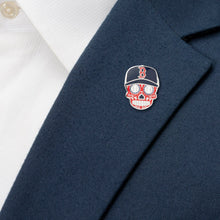 Load image into Gallery viewer, MLB Boston Red Sox Sugar Skull Lapel Pin