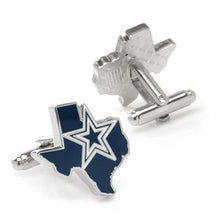 Load image into Gallery viewer, NFL Dallas Cowboys State Shaped Cufflinks