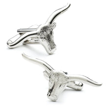 Load image into Gallery viewer, Longhorn Steer Cufflinks